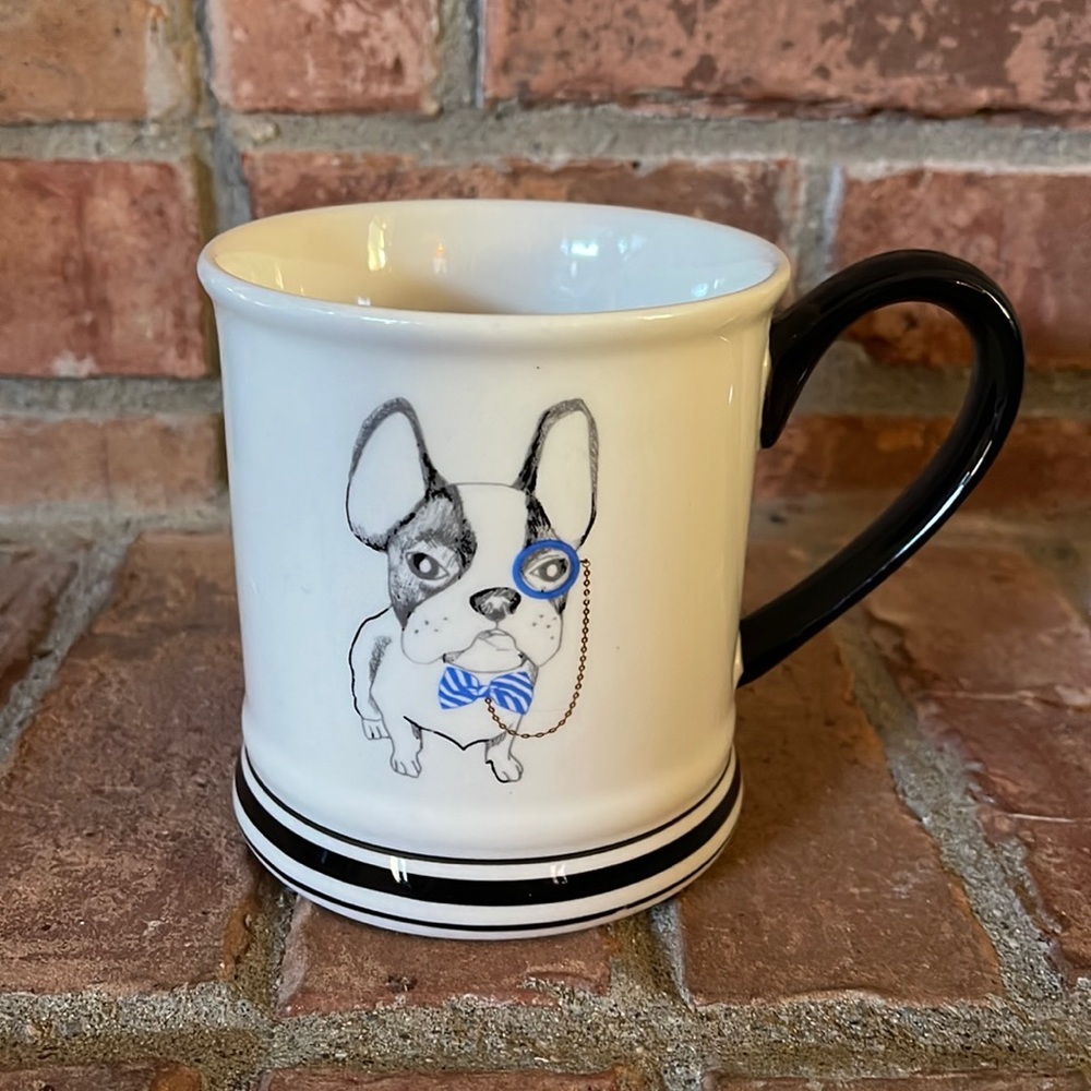 Clay Art Frenchie w/ a Monocle Coffee Mug